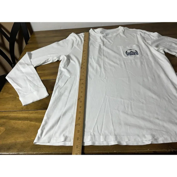 Vineyard Vines Mens Size Large White Soccer Graphic Tee Cotton Crewneck - Picture 7 of 10